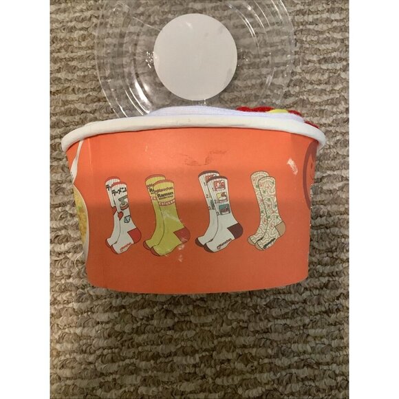 MARUCHAN Men Ramen Bowl Noodles Crew Socks 4 Pairs Sizes 8-12 Funny Gift Set NIB - Picture 4 of 5